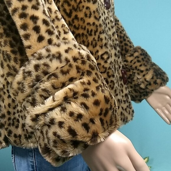 J Percy for Marvin Richards Faux Cheetah toggle S - Picture 8 of 16
